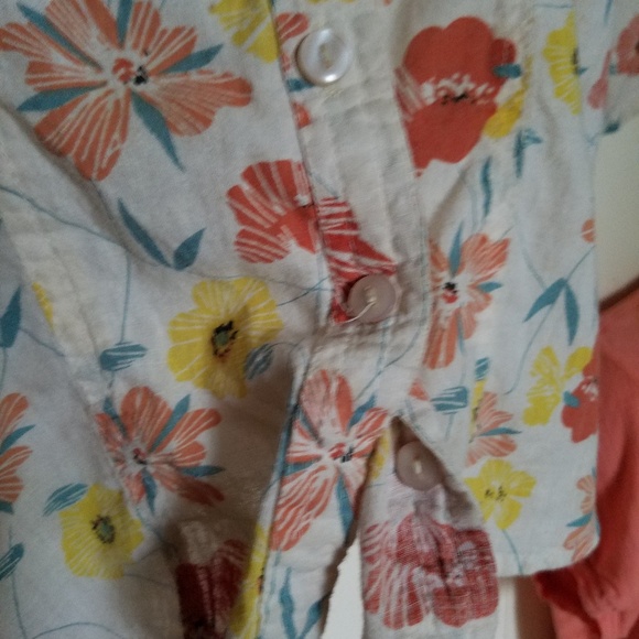 Vintage cotton poppy print blouse - Picture 6 of 6